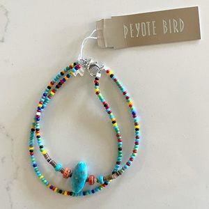 Peyote Bird Double string Turquoise bracelet